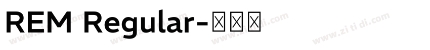 REM Regular字体转换